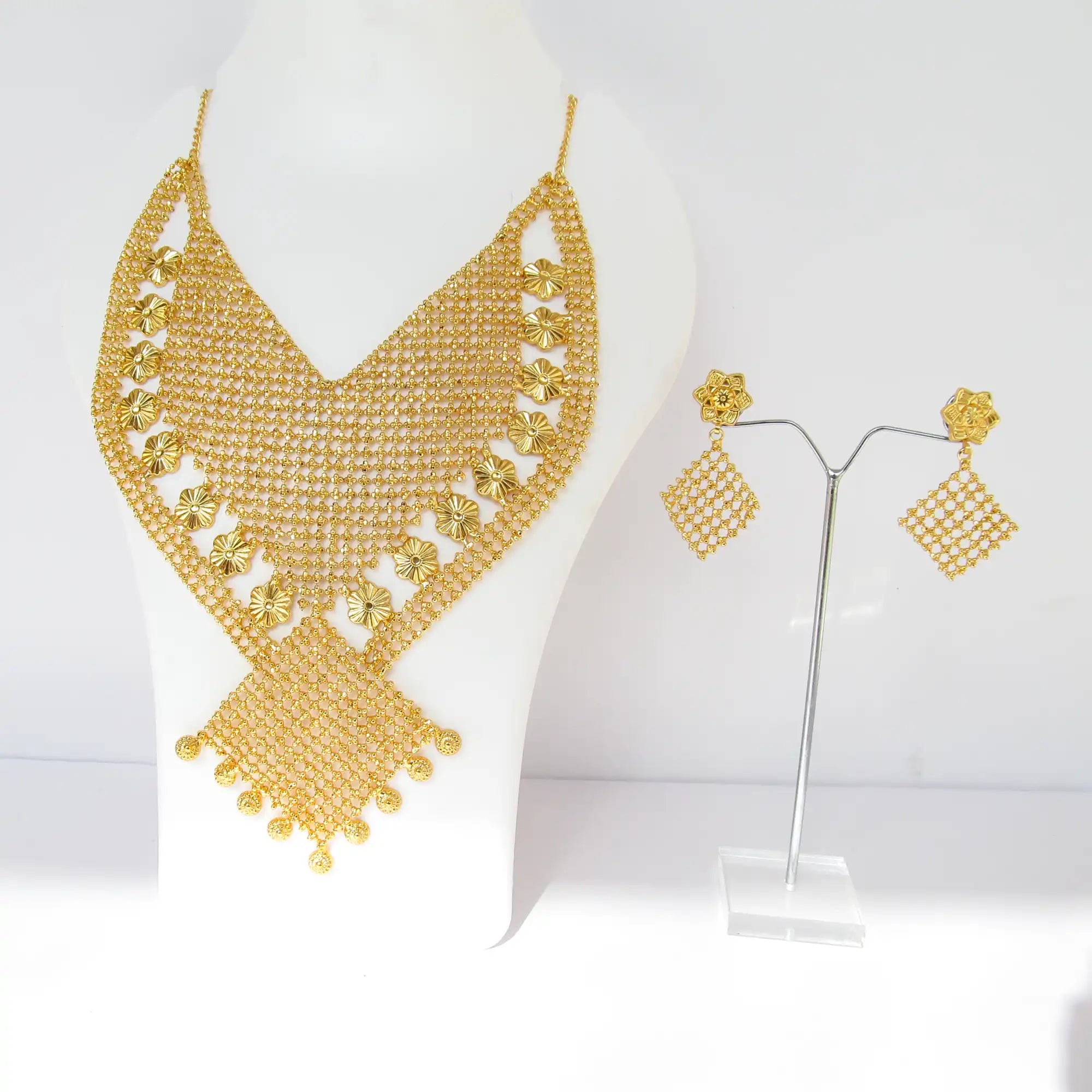 Bridal Necklace and Earrings Set NS 05