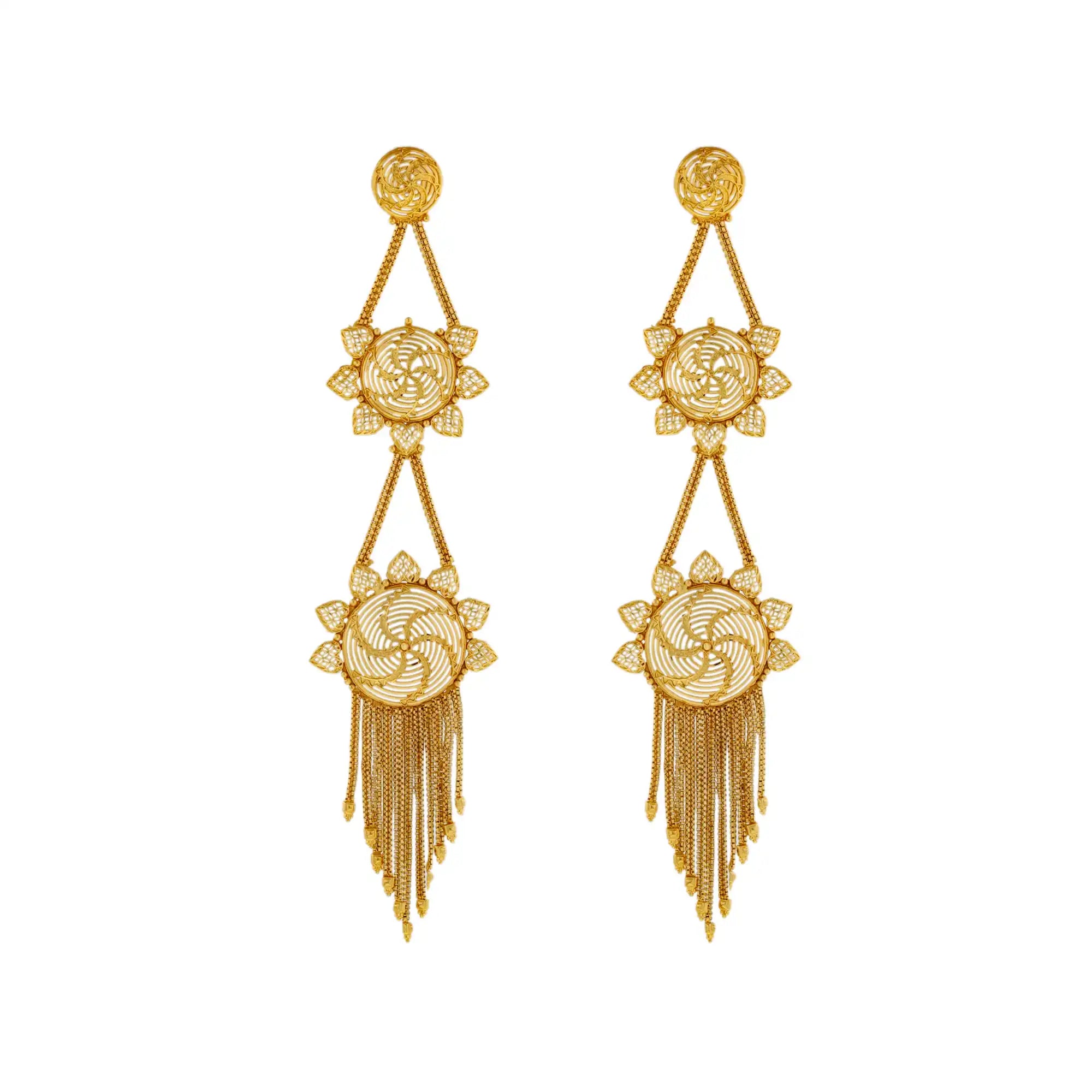 large statement earrings, Best Gift for Her, Earrings for sarees, indian jewelry mall, gold-plated jewelry