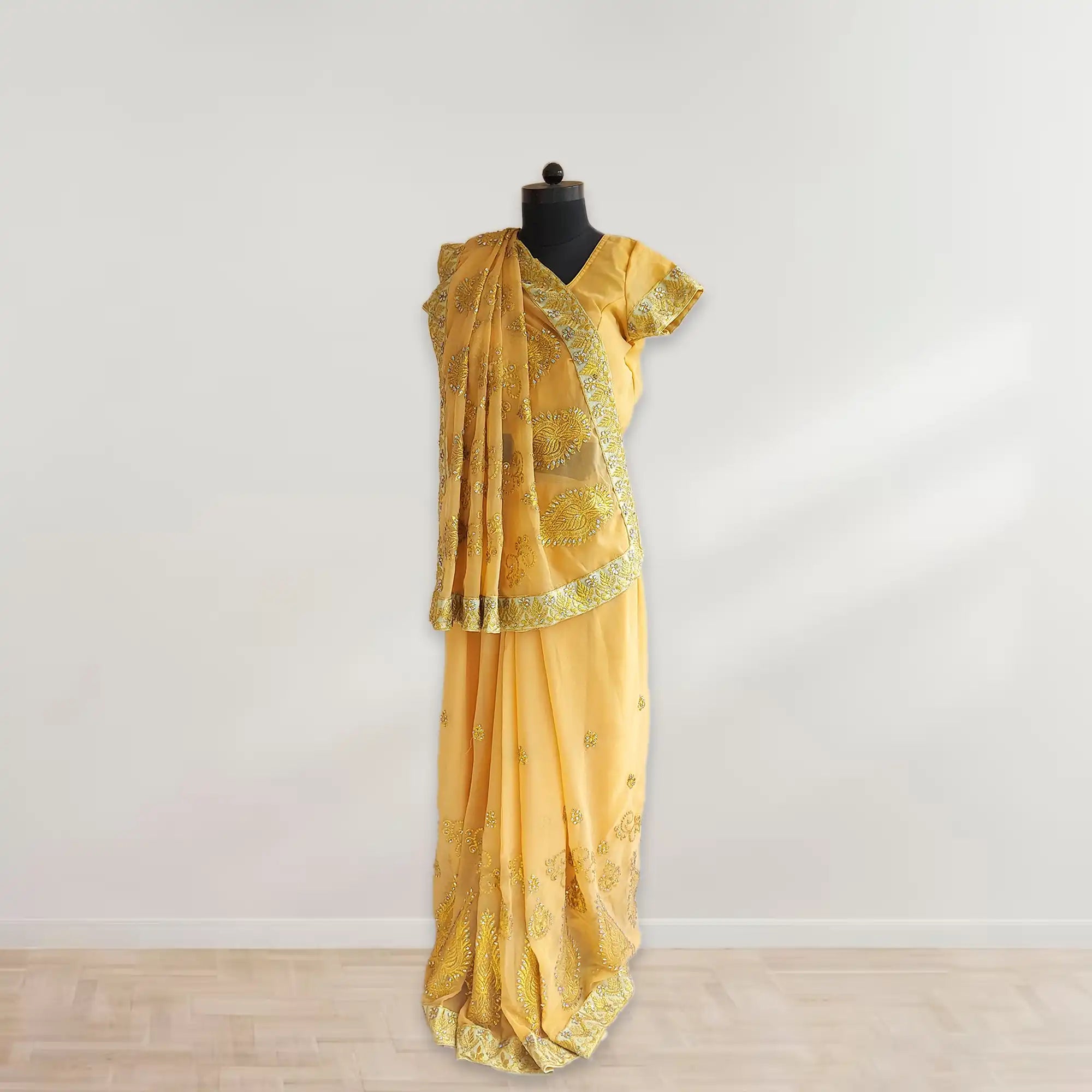 saree for wedding guest, blouse designs for saree, georgette chiffon saree, pre stitched saree