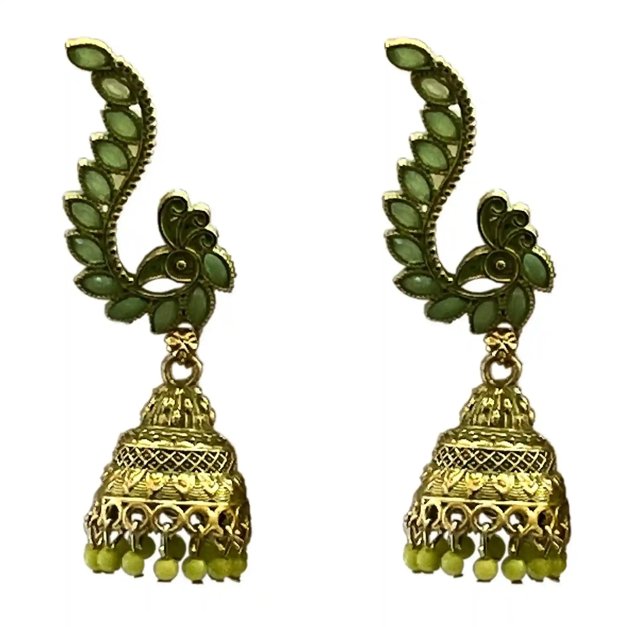 Peacock Jhumka Earrings for Her IJMCE 14