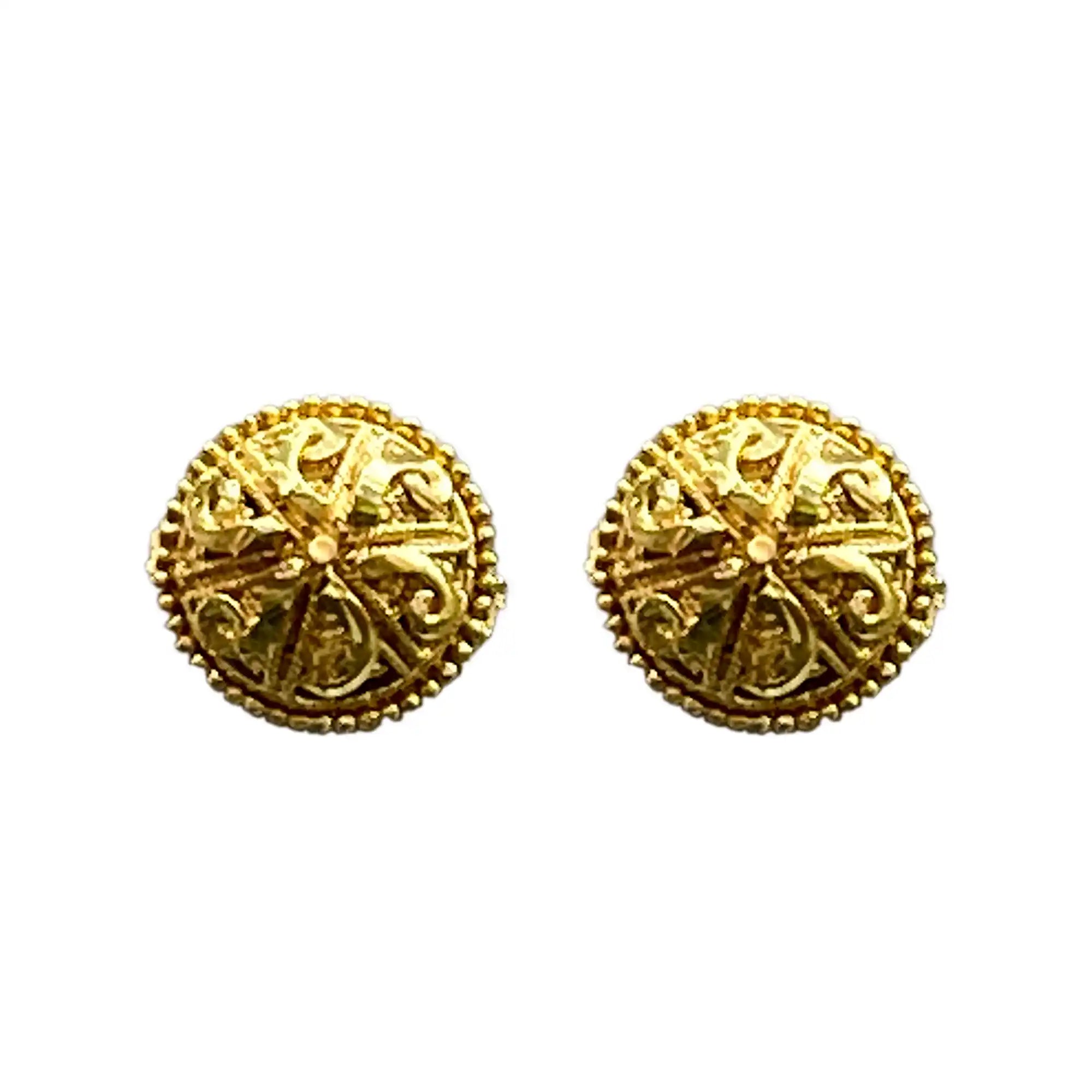 Traditional Women Brass Stud Earrings SE 02
