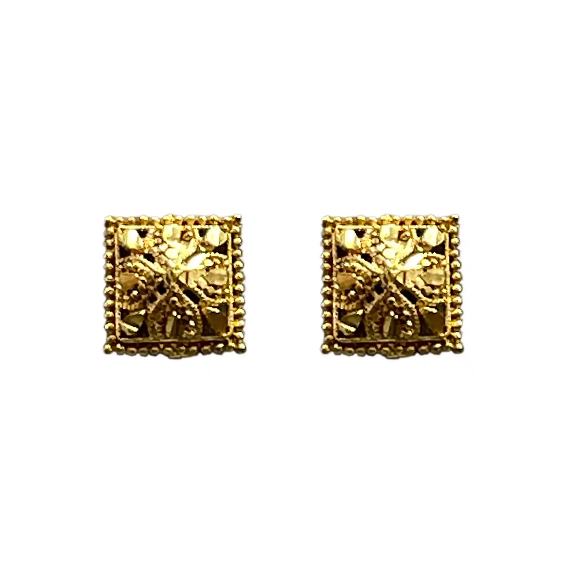 Indian Square Stud Earrings for Girl SE 03