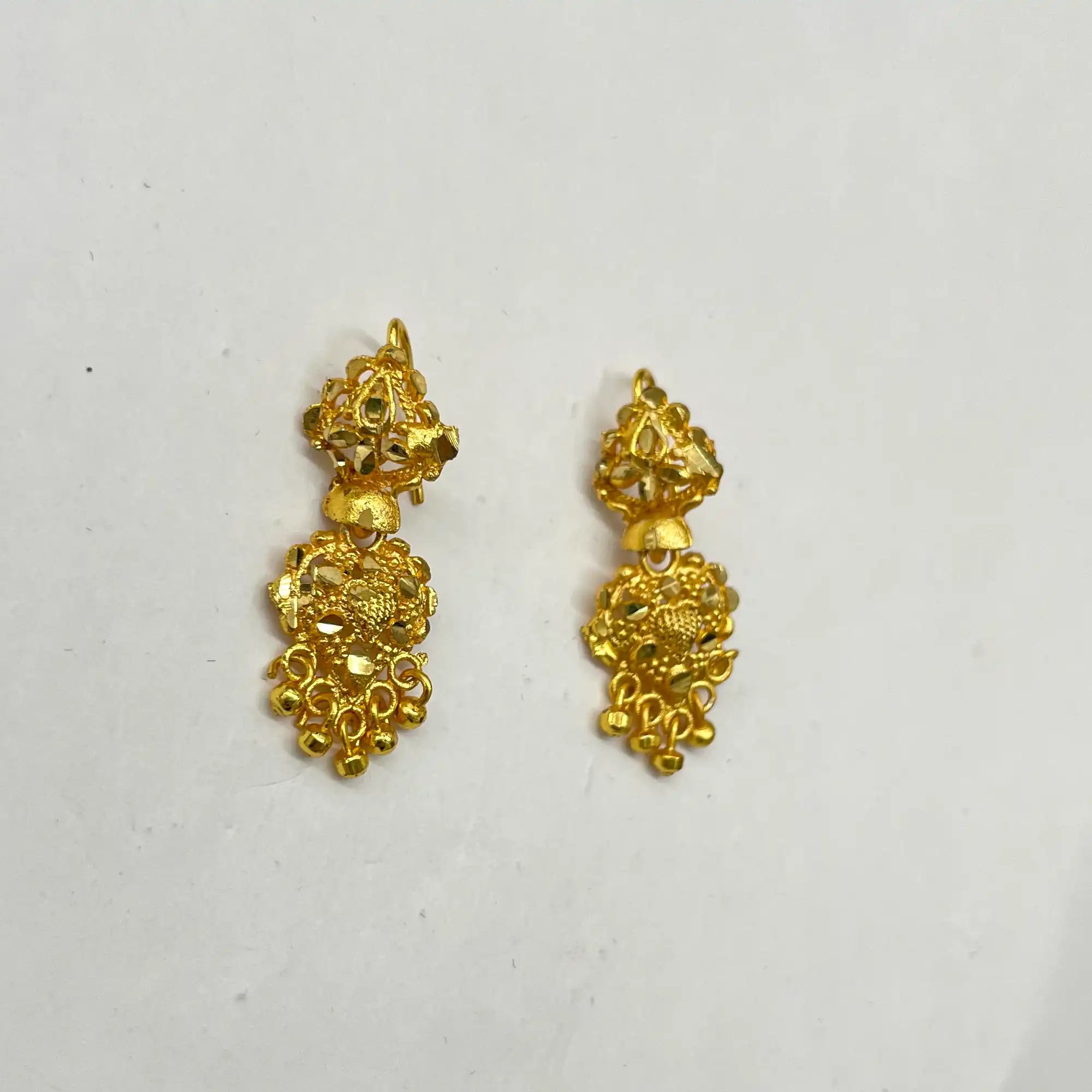 22K Gold Plated Dangle And Drop Earrings IJMGE 68
