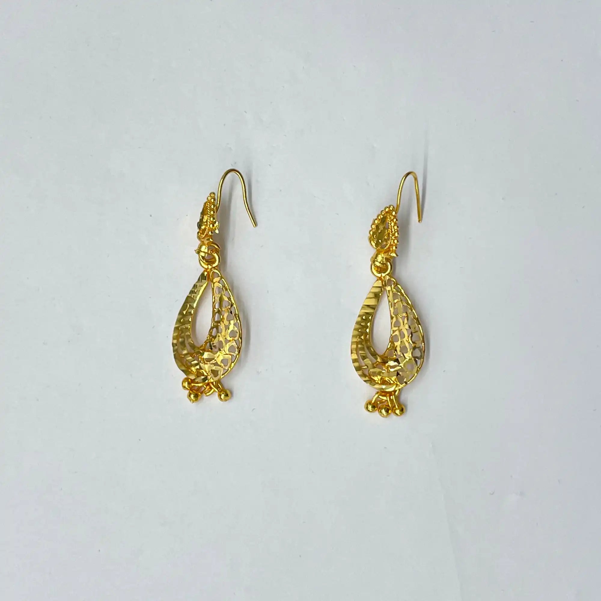 Stylish Golden Earrings for Parties IJMGE 90