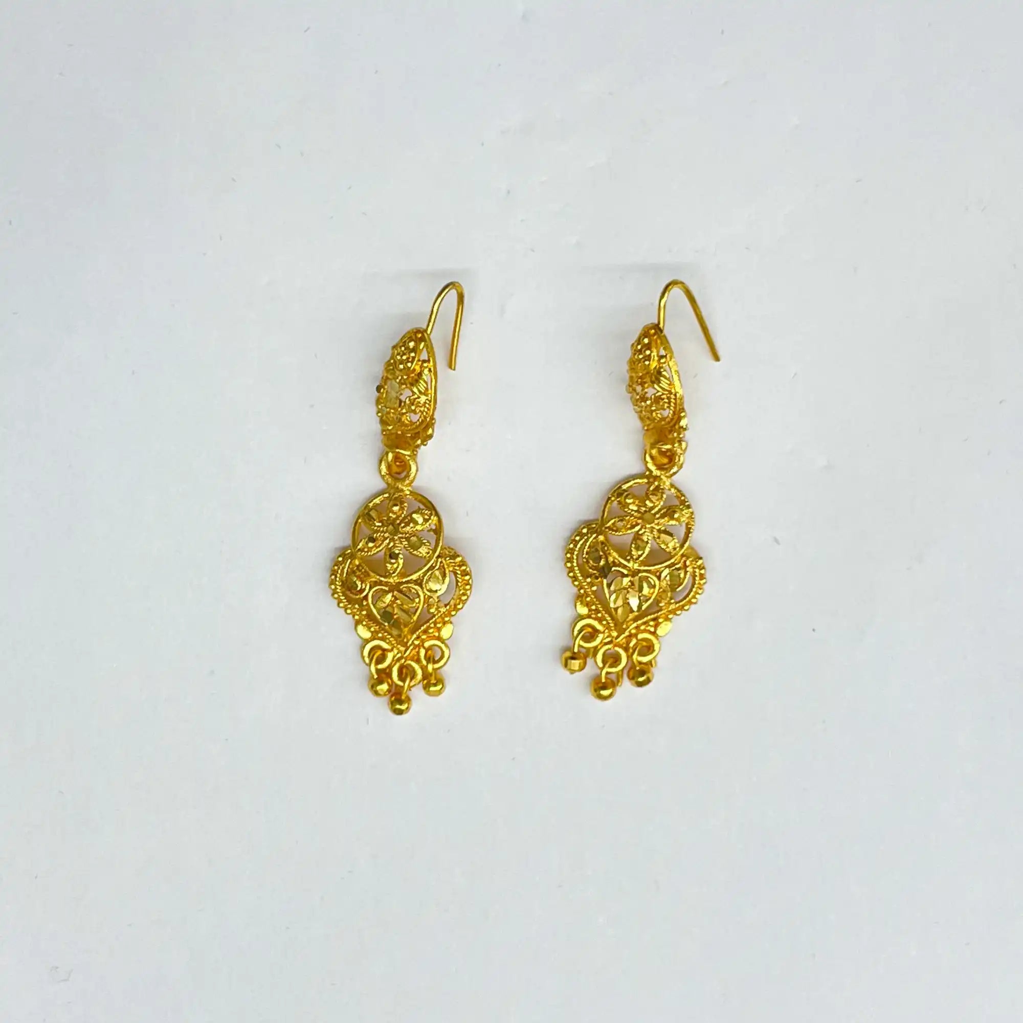 Gold Brass Earring IJMGE 84