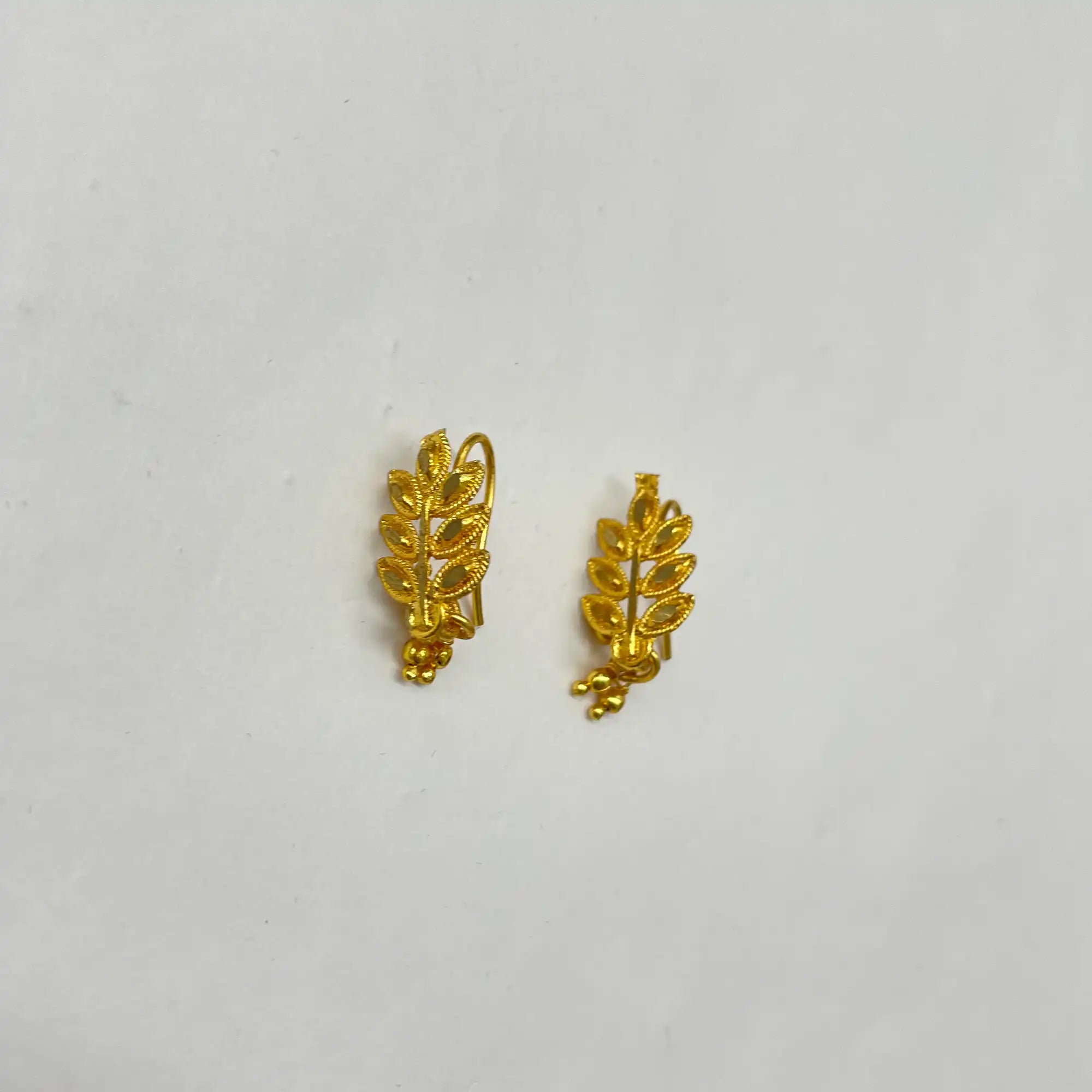 Leaf Gold Plating Earrings IJMGE 120