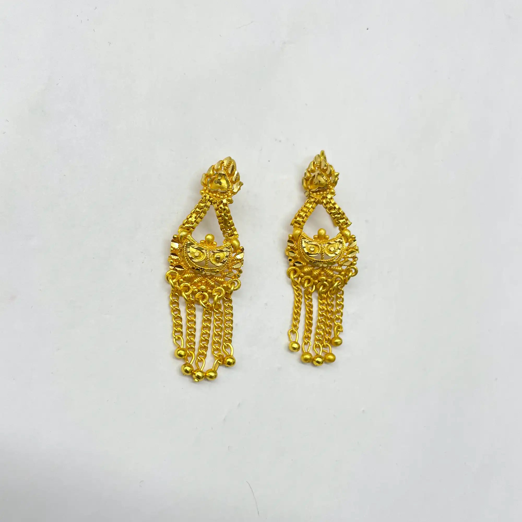 Dangle drop earrings, gold-plated jewelry, indian weddings earrings, indian jewelry mall