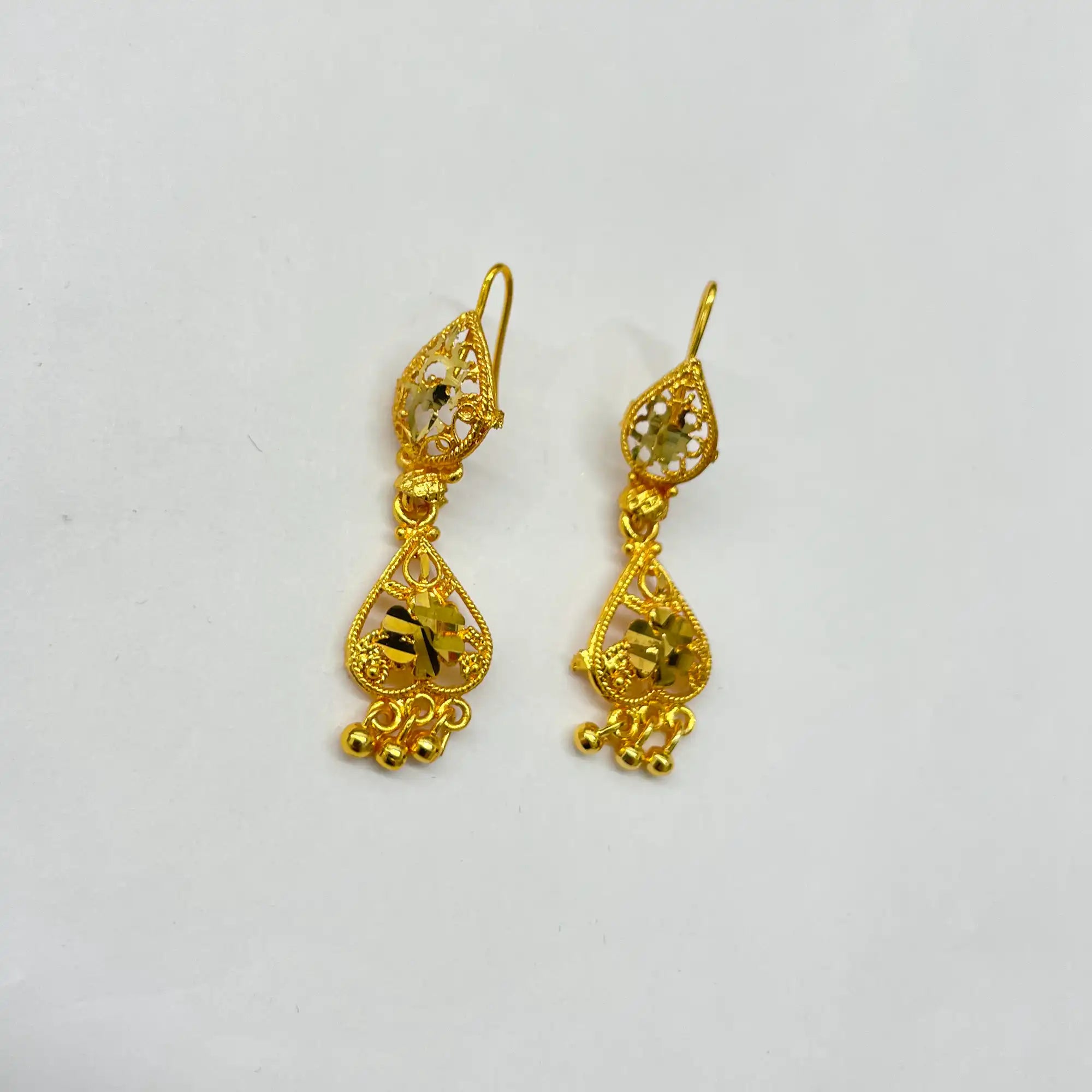Ethnic Indian Traditional Gold Earrings IJMGE 61