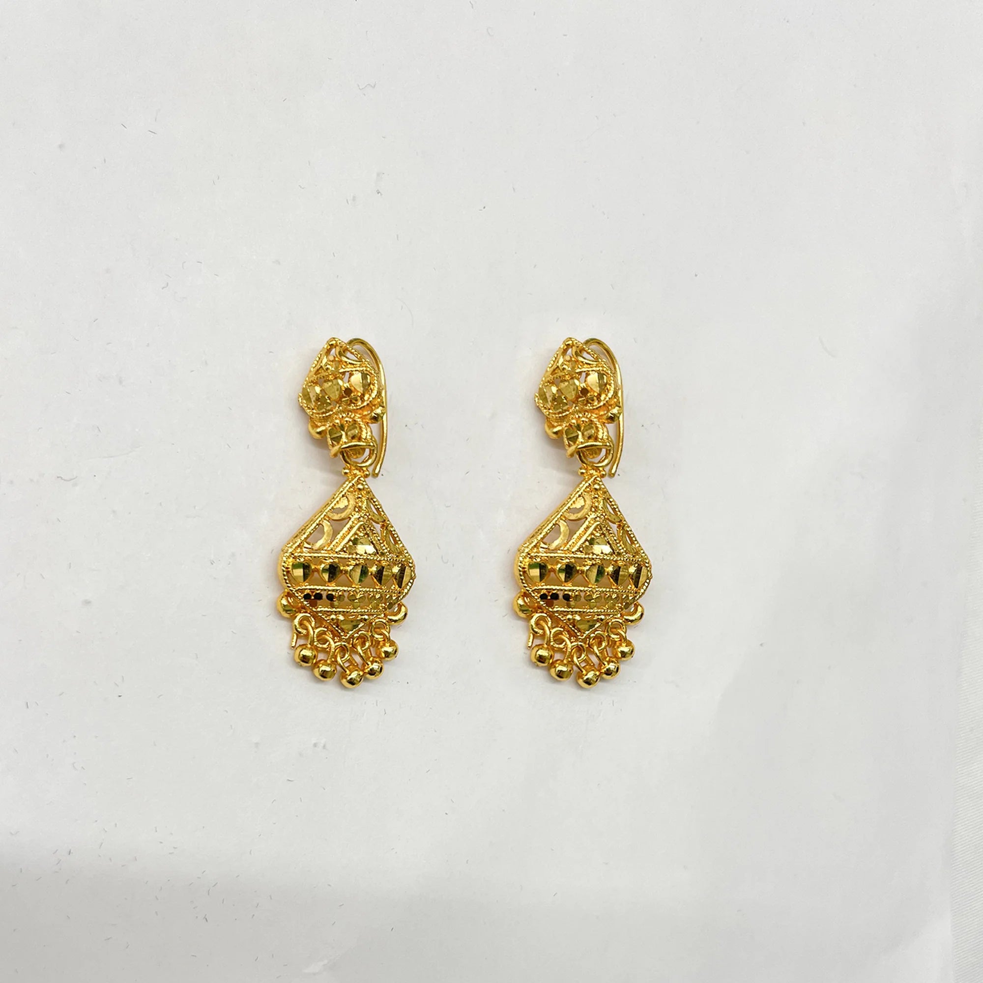 Golden Dangle Drop Earrings IJMGE 116