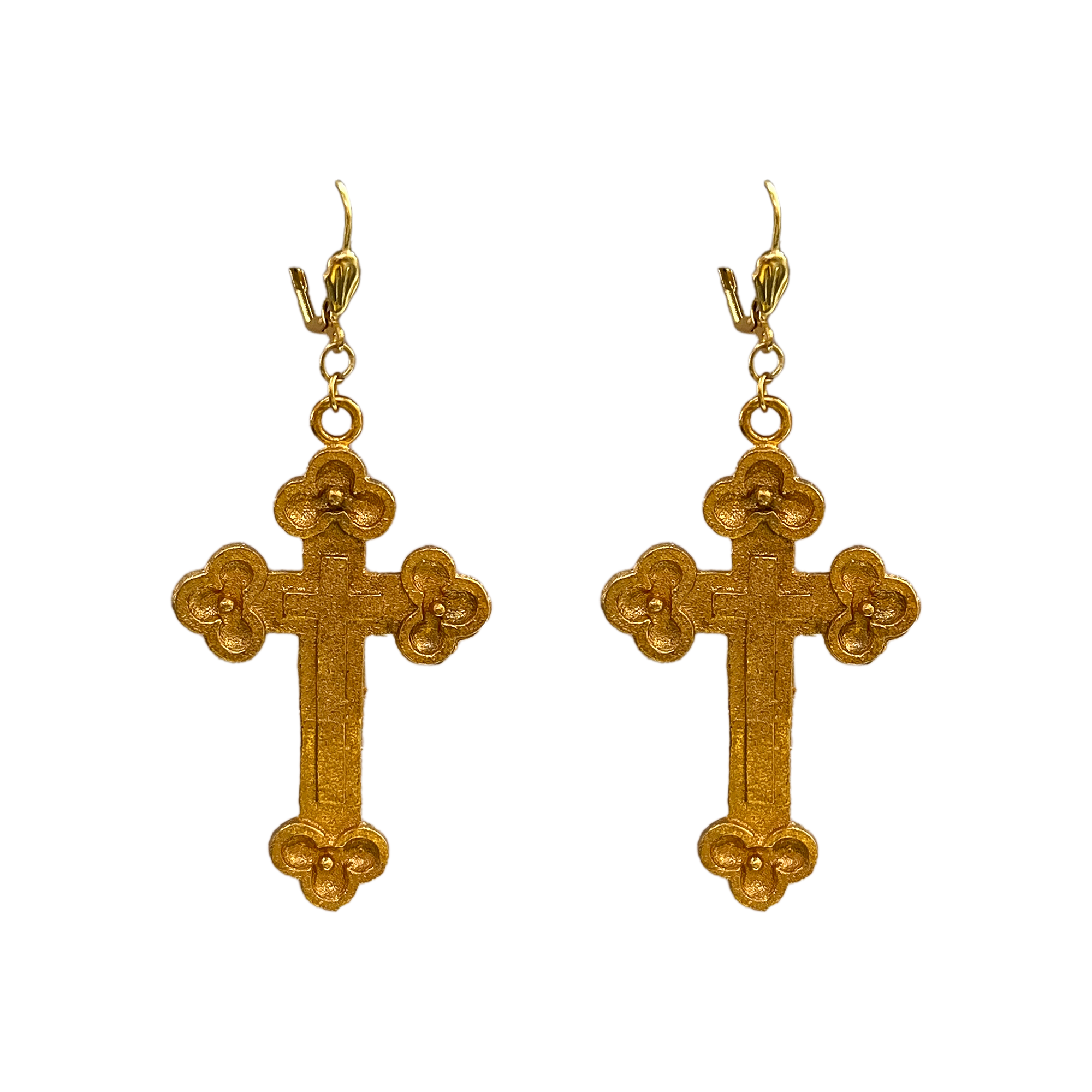 Religious Cross Bali Earrings
