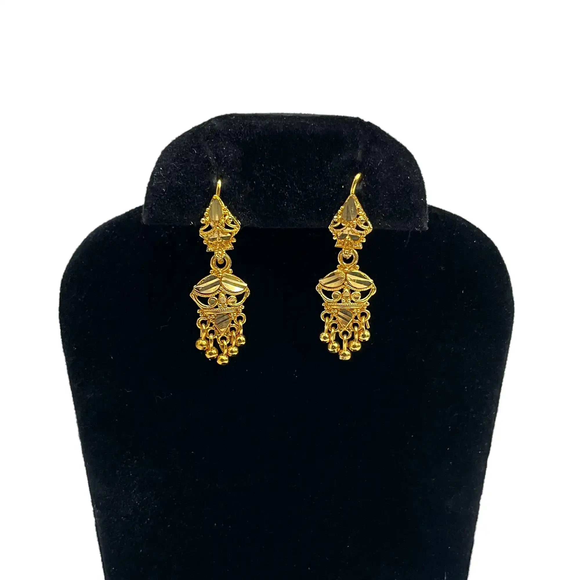 unique gold earrings, gold plated earrings, tradistional earrings