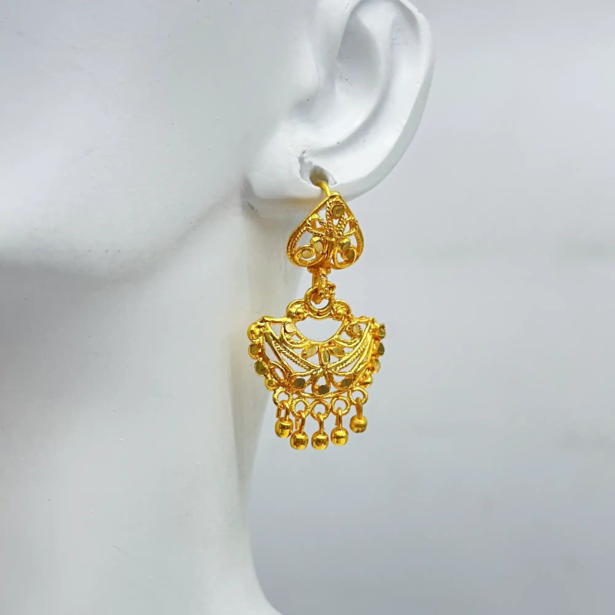 gold drop earrings, african women earrings, best gift 