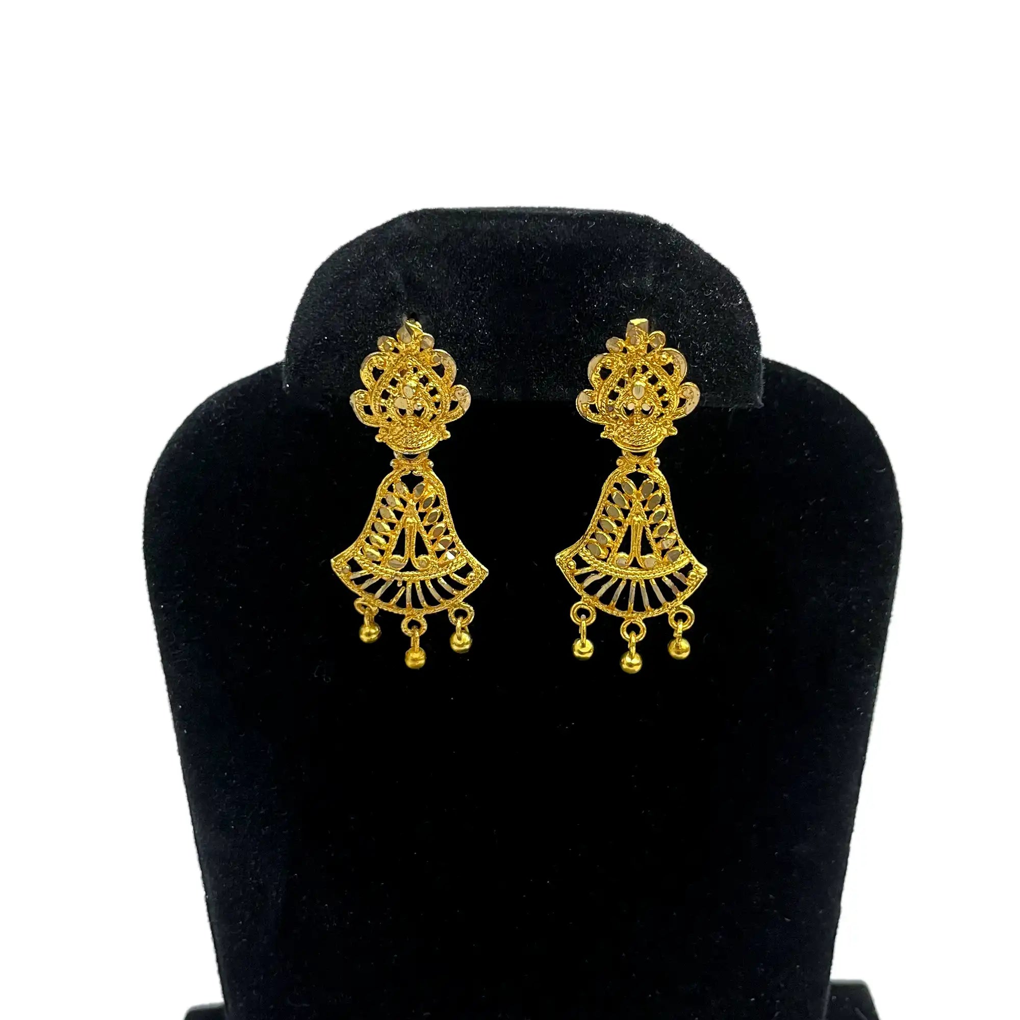dubai fastion jewelry, bridal wedding earrings, gold plated earrings