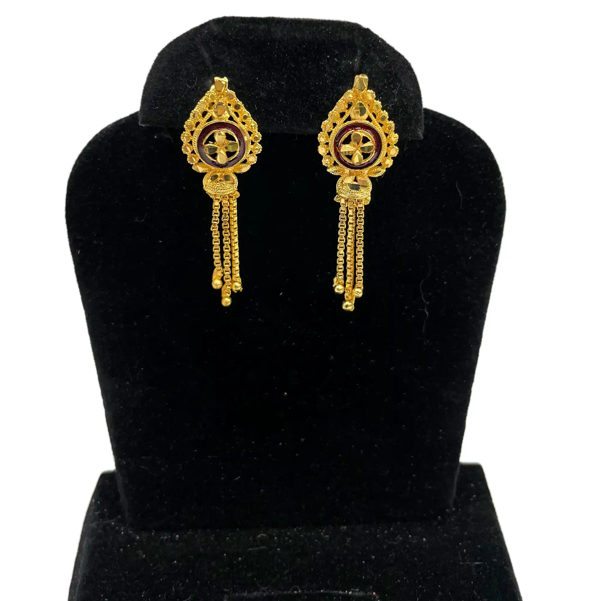 1gram Gold Plated Jewelry, indian festival earrings, dainty earrings