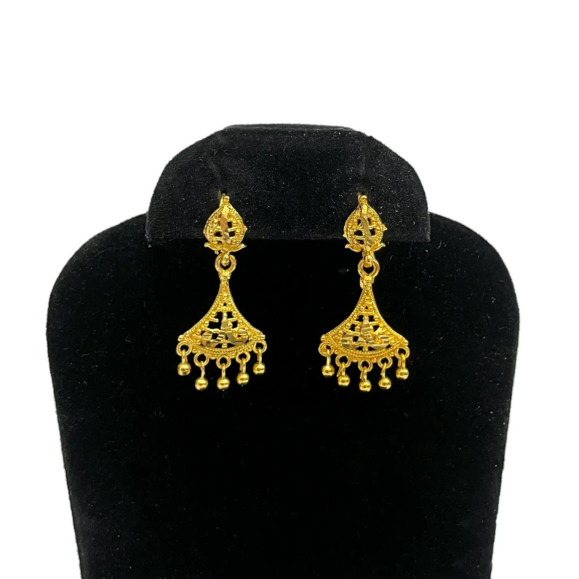gold earrings, fancy earrings, anniversary gift, drops earrings