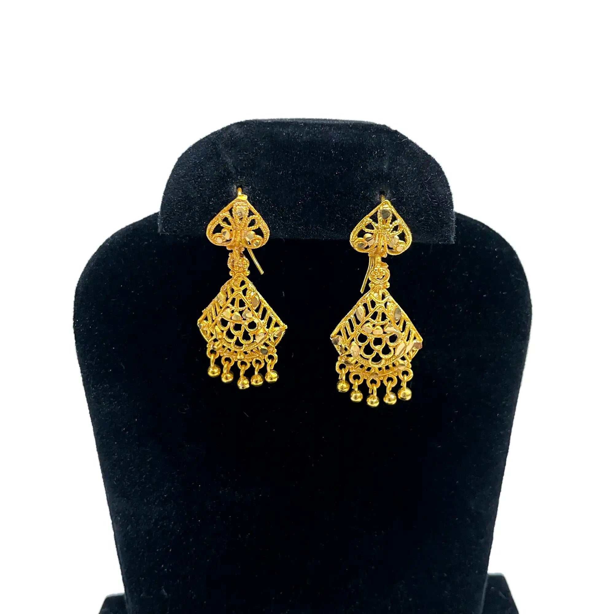 Floral Gold Earrings for Girl IJMGE 134