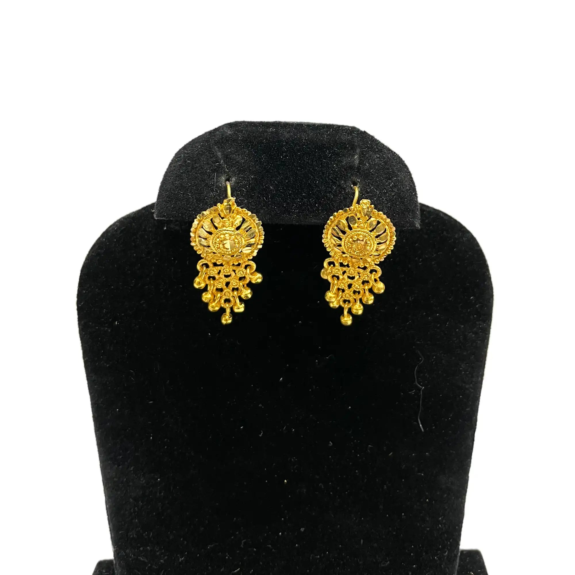 Traditional Chandbali Gold Drop Earrings IJMGE 23