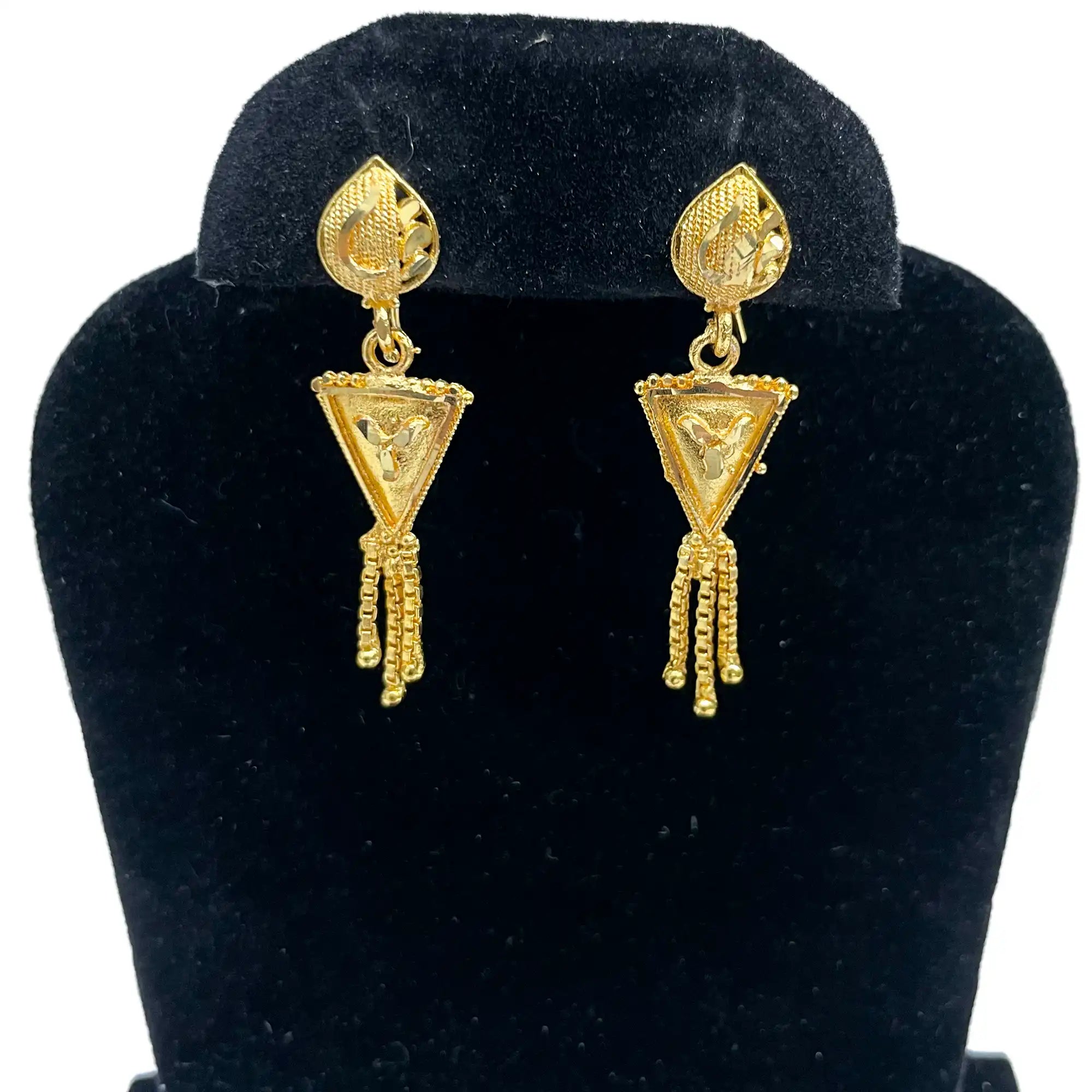 fancy earringns, polki earrings, south indian earrings