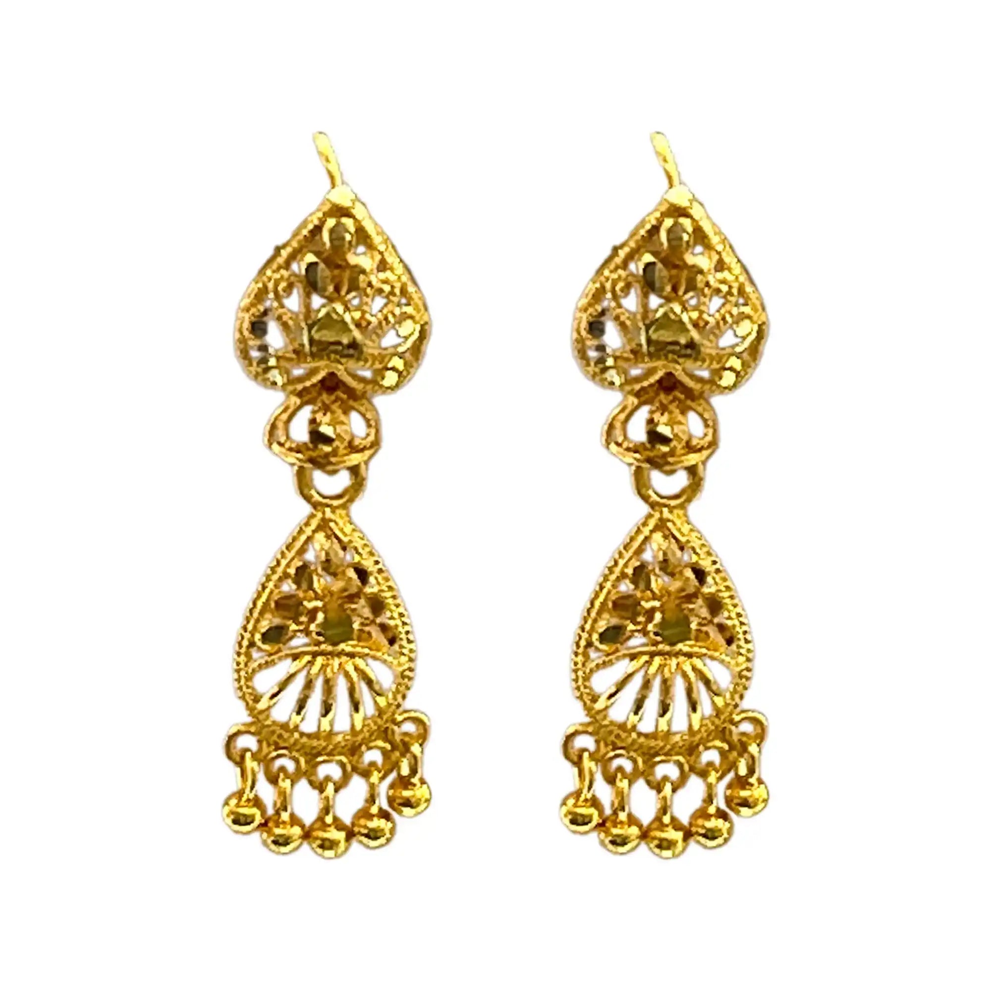 women gold jewelry, bridal earrigns, indian traditional earrings