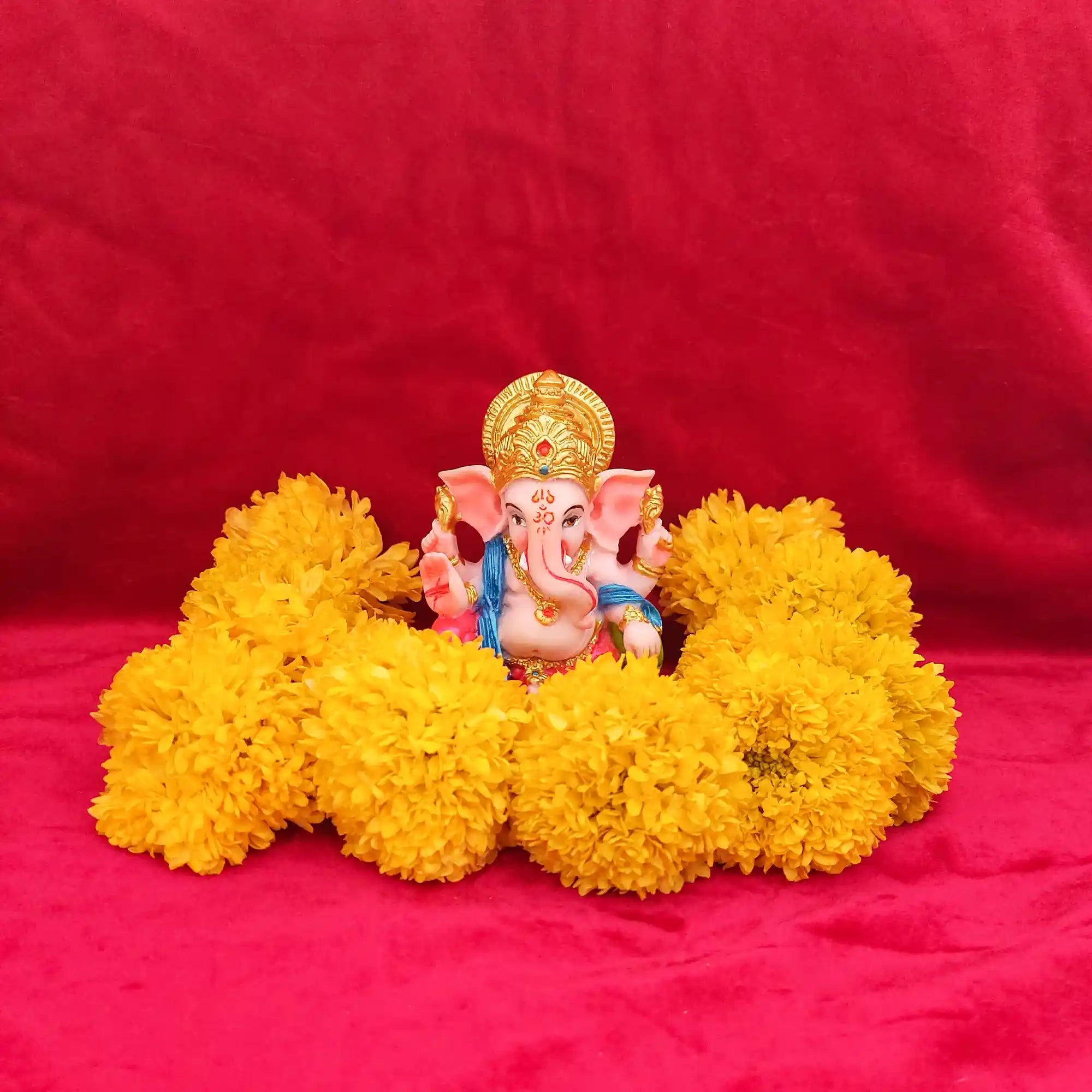 Lord Pink Ganesha Idol for Car Dashboard GI 04