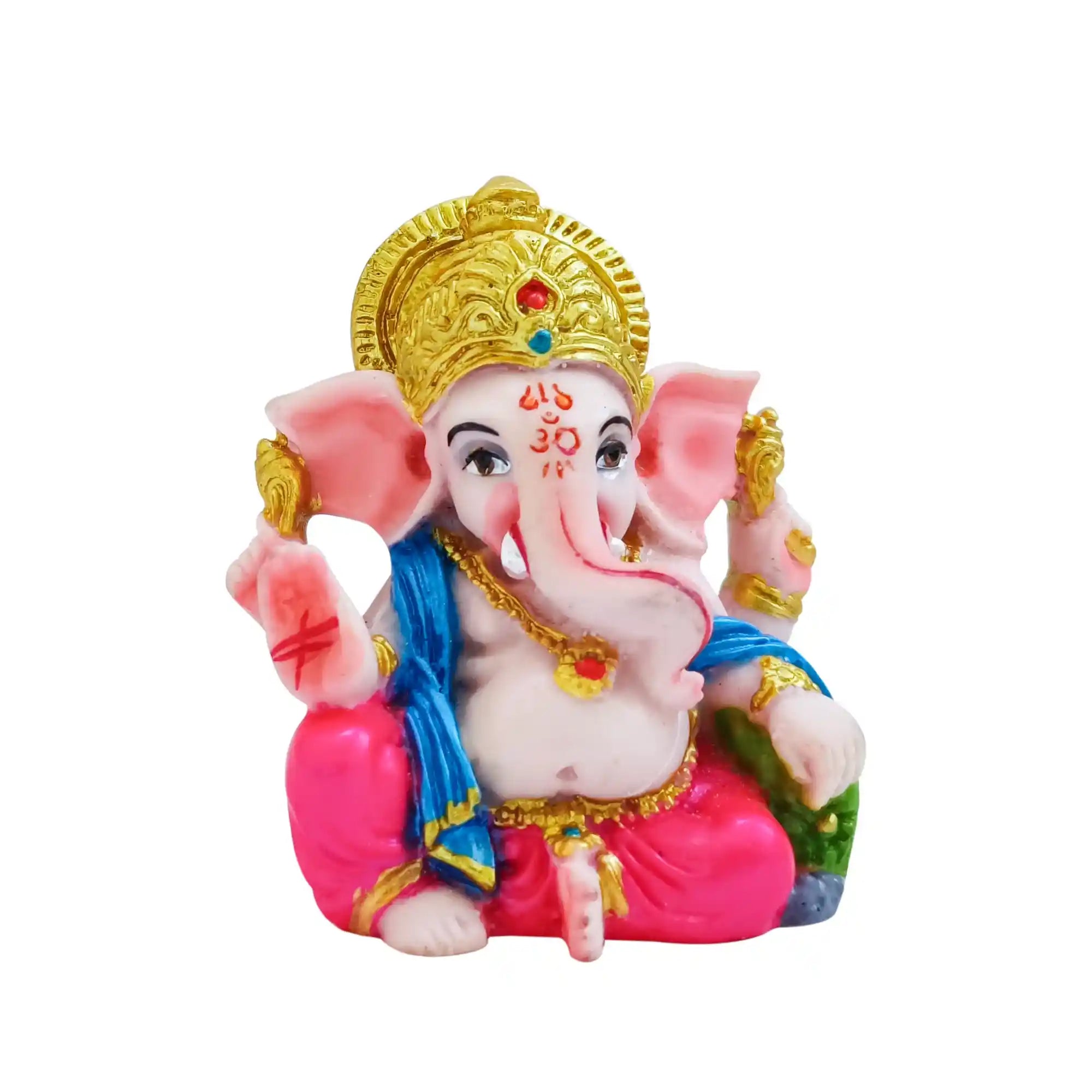 Lord Pink Ganesha Idol for Car Dashboard GI 04