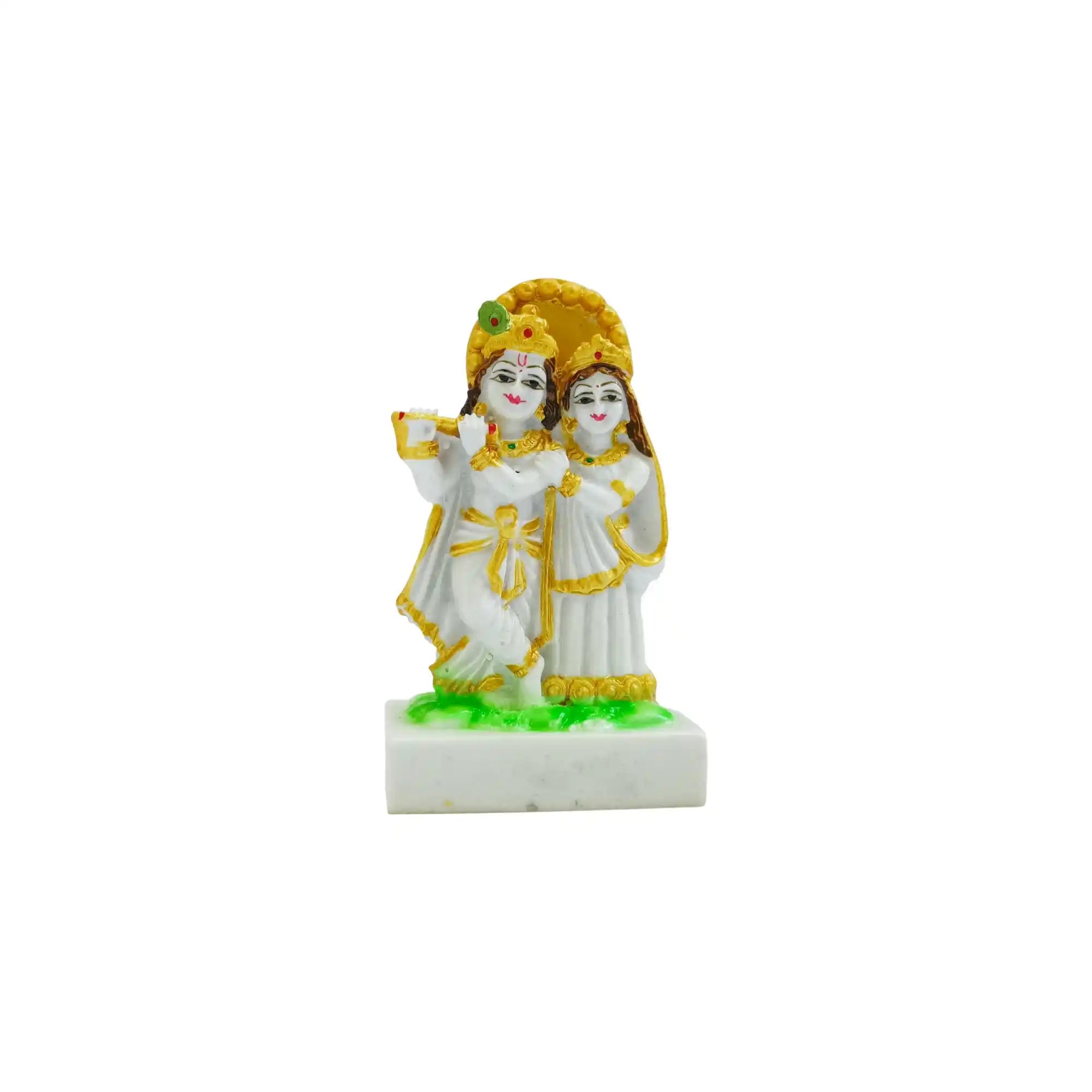 White Radhe Krishna Statue GI 09