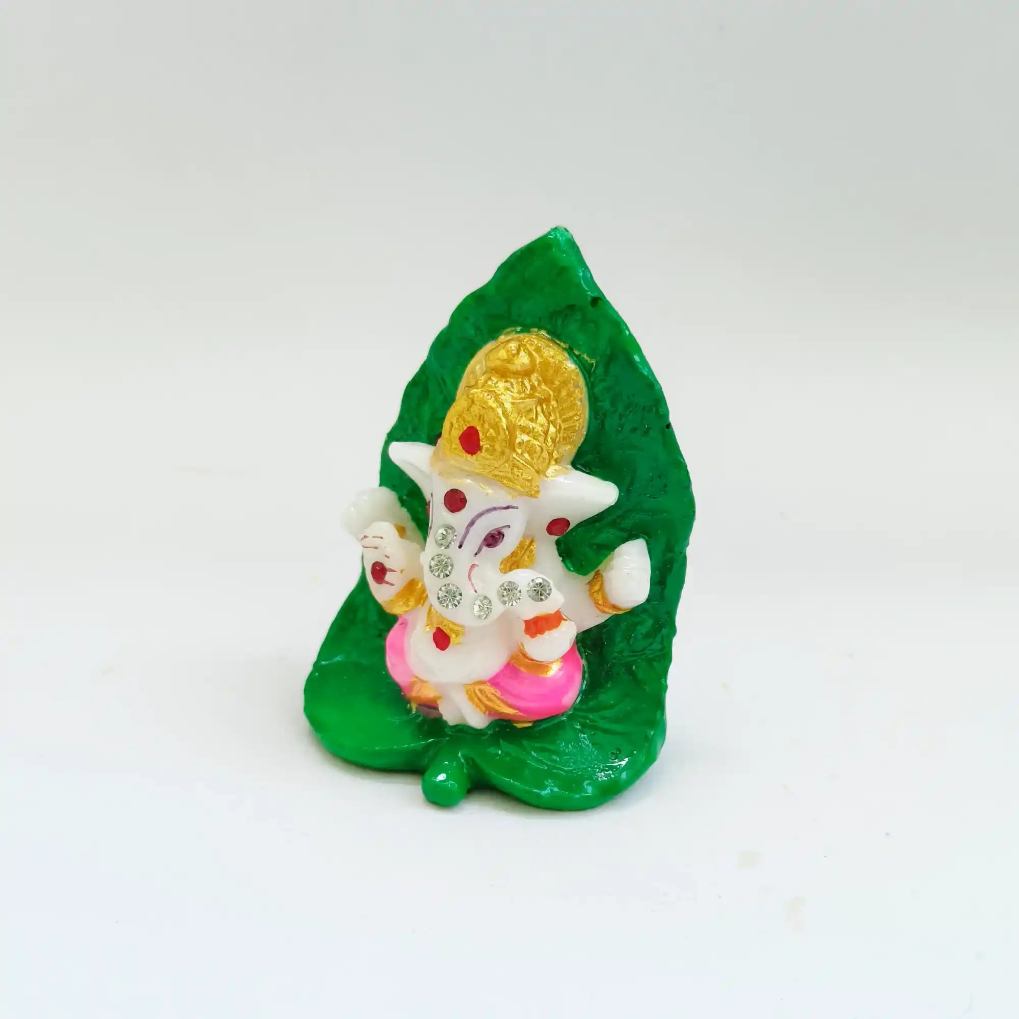 Ganesha Idol on Leaf Showpiece GI 17