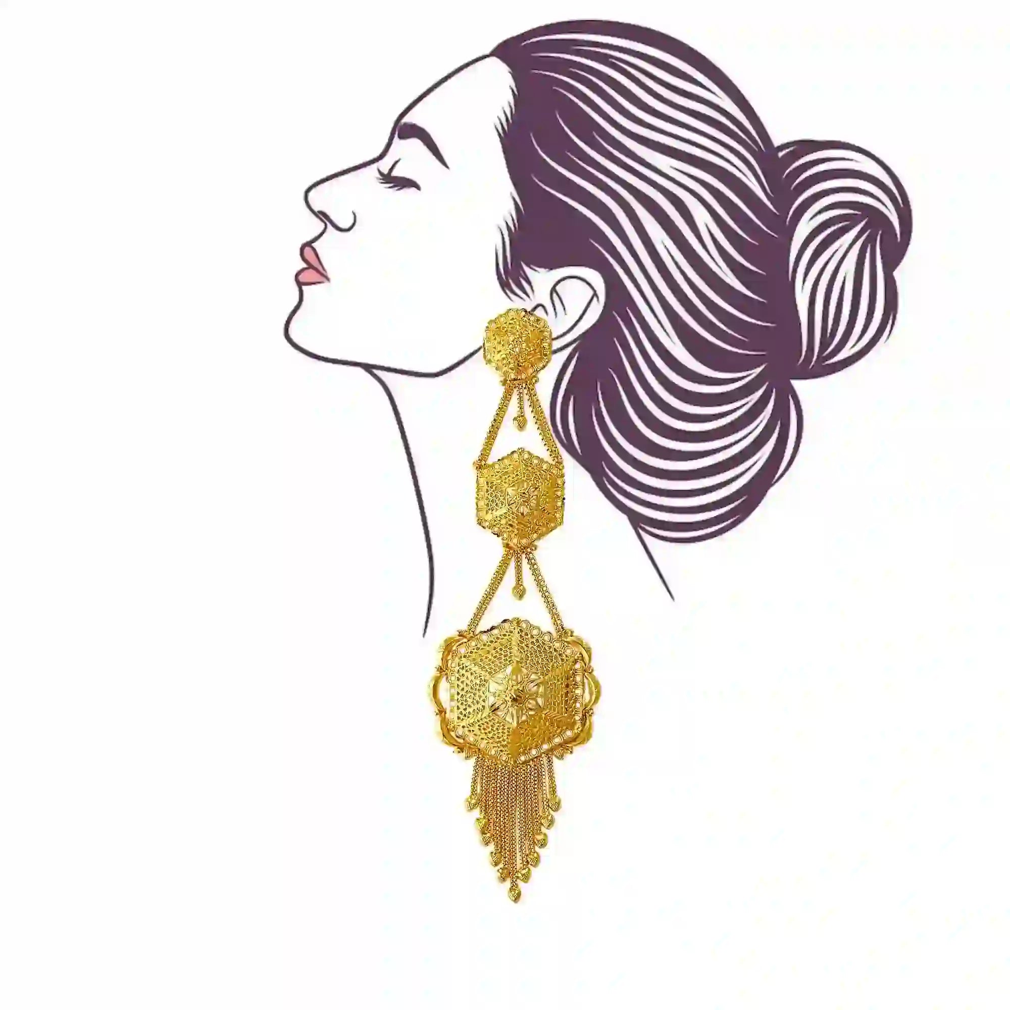 Gold Plated Earrings ER 1021