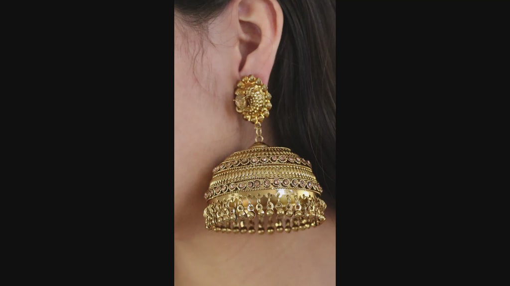 Traditional Indian Jhumki Earrings