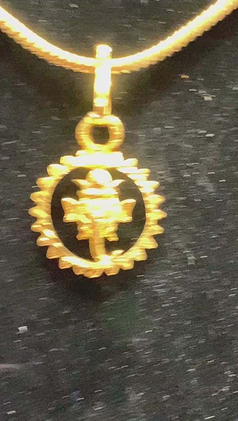 Gold Plated 'GANESHA' Pendant Necklace