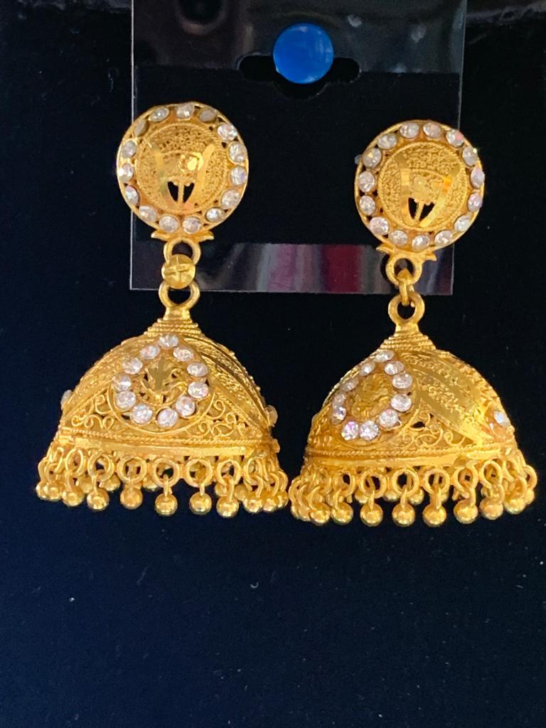 Gold Plated Long Earrings 