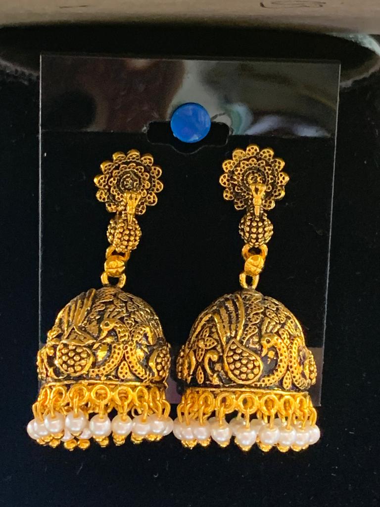 Gold Plated Long Earrings