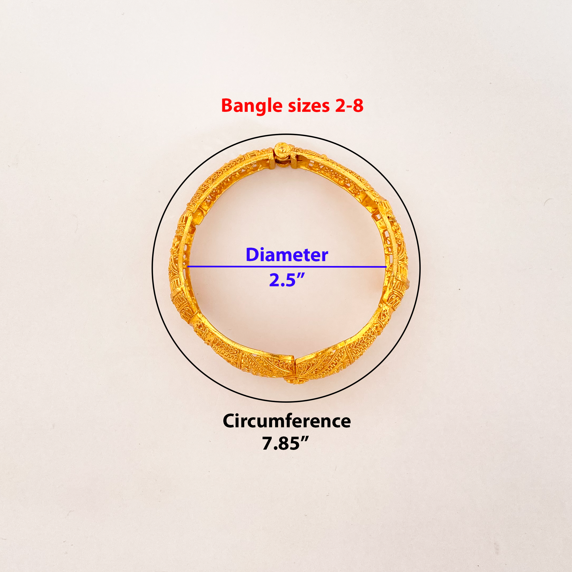 Gold Plated Opendable Bangles GKB 2