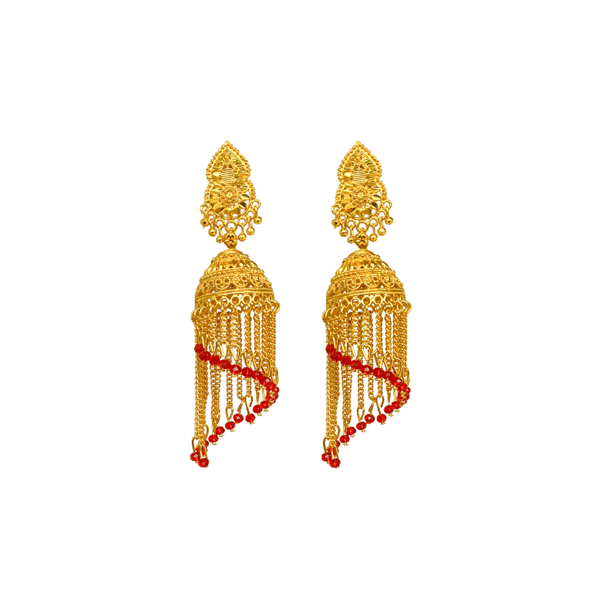 Gold Plated Jhumki Earrings KE 11