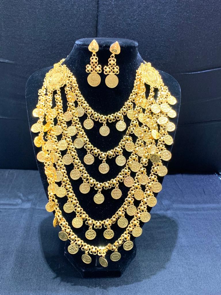 24 Karat Gold Plated Necklace Set NK 101