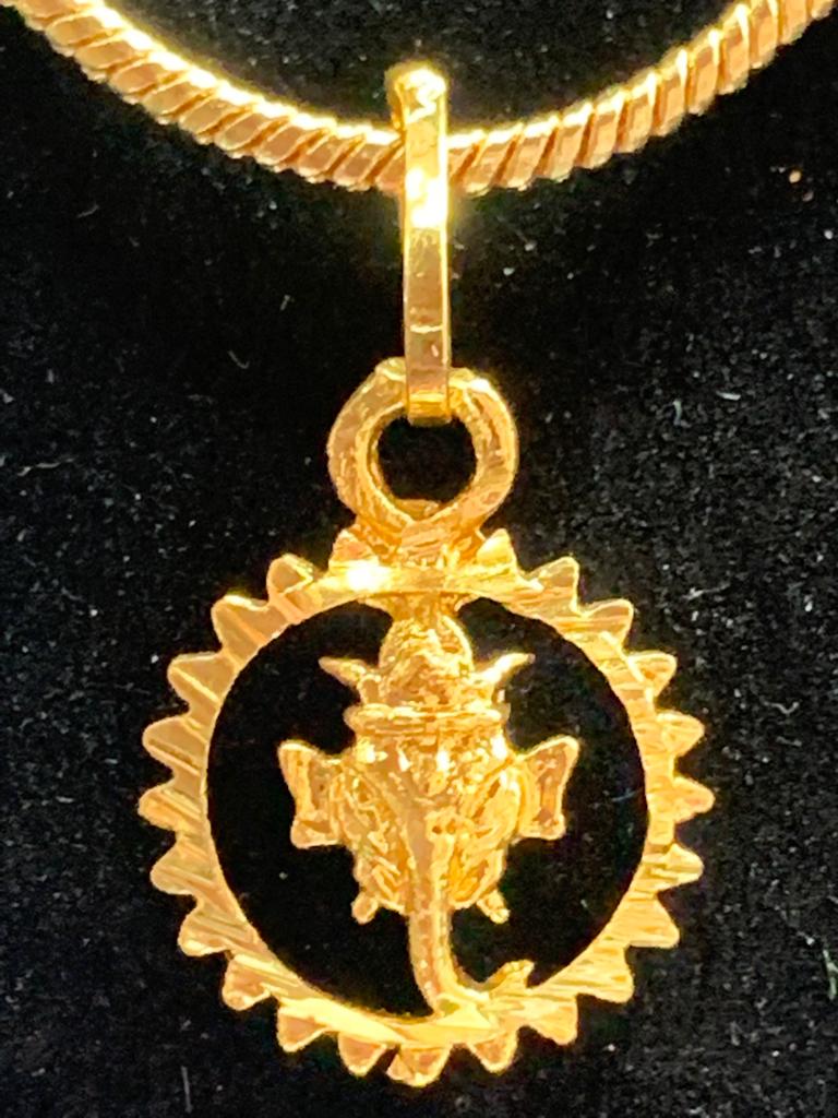 Gold Plated 'GANESHA' Pendant Necklace NK 136