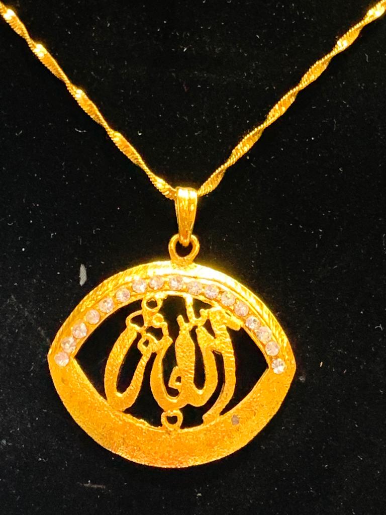 Gold Plated Pendant Necklace NK 144