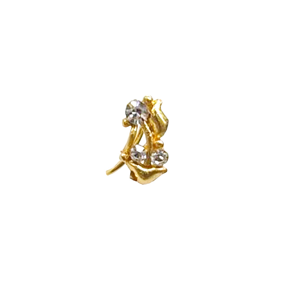 8MM Gold Plated Nose Ring NR 2012