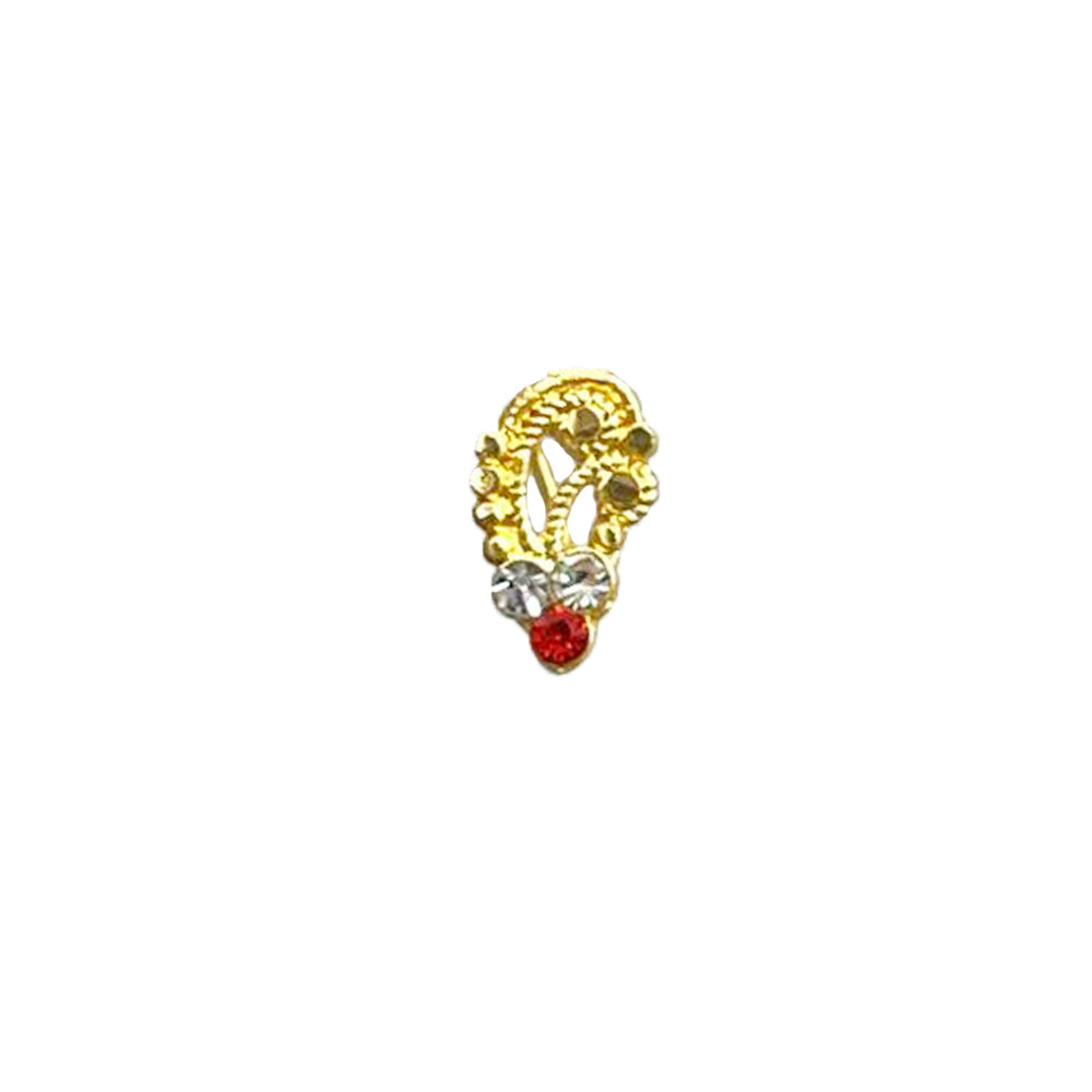 8MM Gold Plated Nose Ring NR 2026