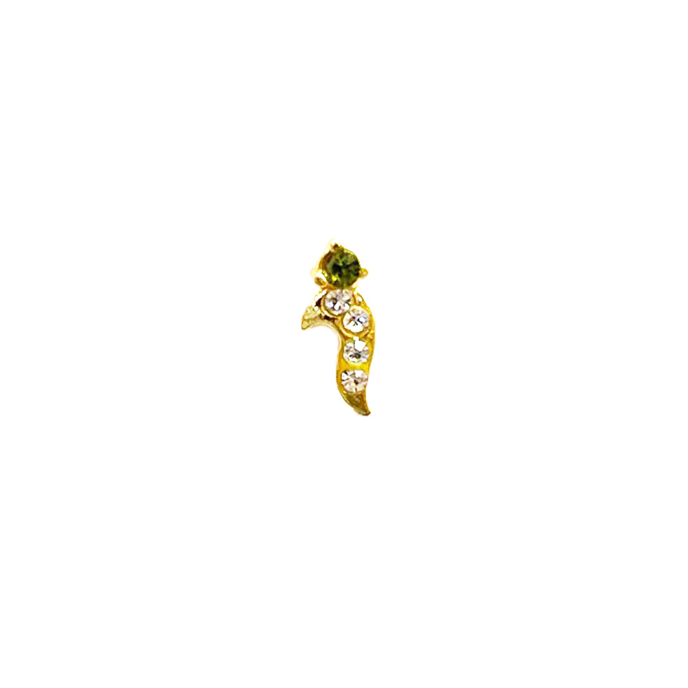 8MM Gold Plated Nose Ring NR 2038