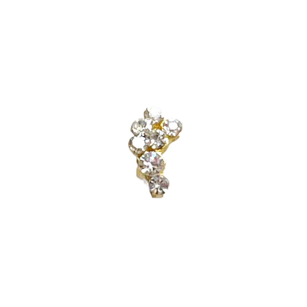 8MM Gold Plated Nose Ring NR 2043