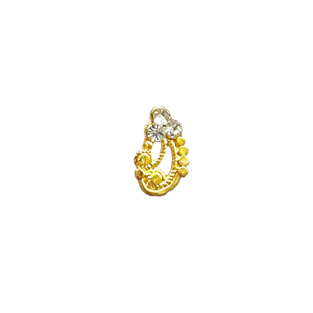 8MM Gold Plated Nose Ring NR 2049