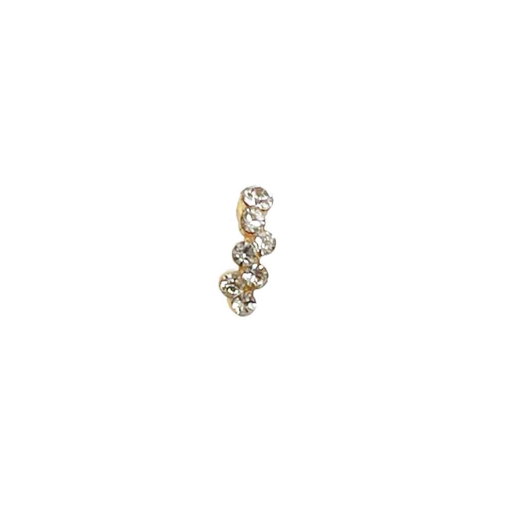 8MM Gold Plated Nose Ring NR 2060