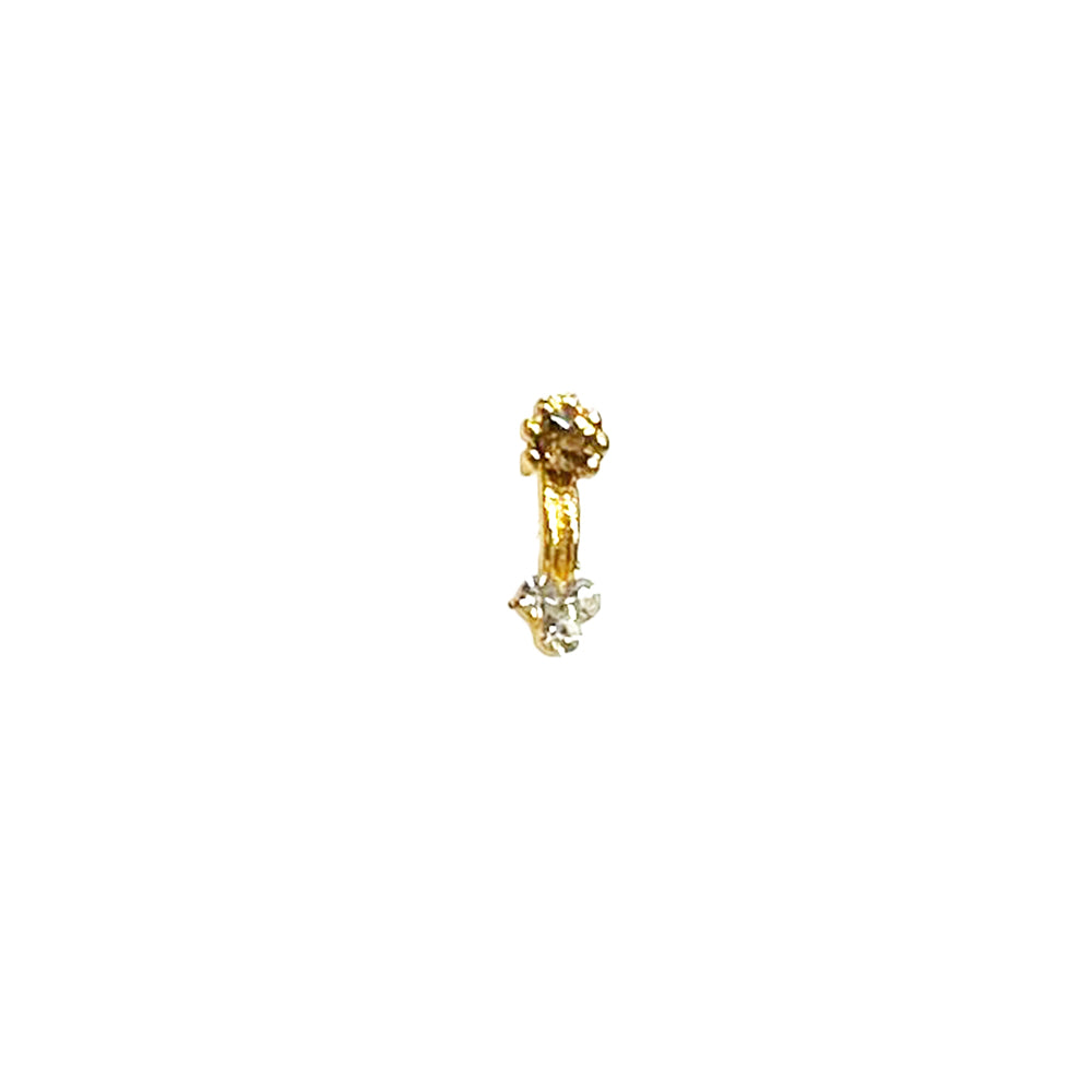 8MM Gold Plated Nose Ring NR 2065