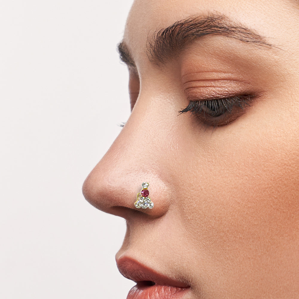 8MM Gold Plated Nose Ring NR 2068